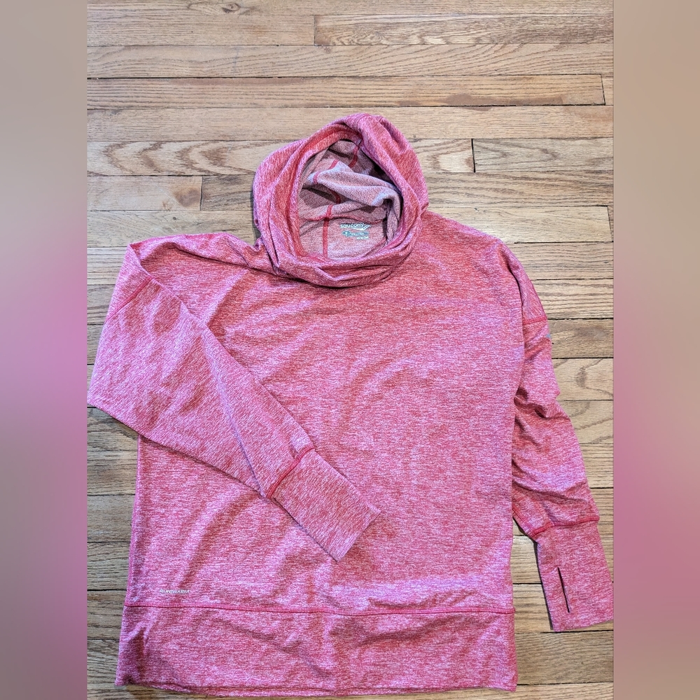 Women's Lightweight Pink Hooded Pullover Top